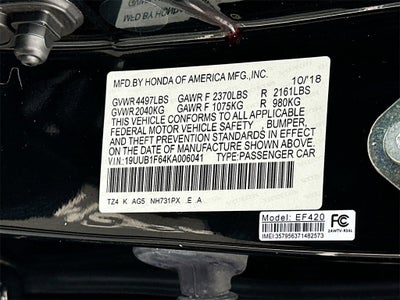 2019 Acura TLX Tech & A-SPEC Pkgs