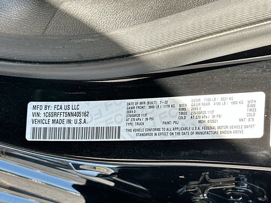 2022 RAM 1500 Big Horn Crew Cab 4x4 5'7" Box