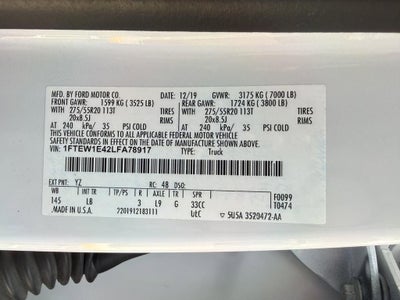 2020 Ford F-150 LARIAT