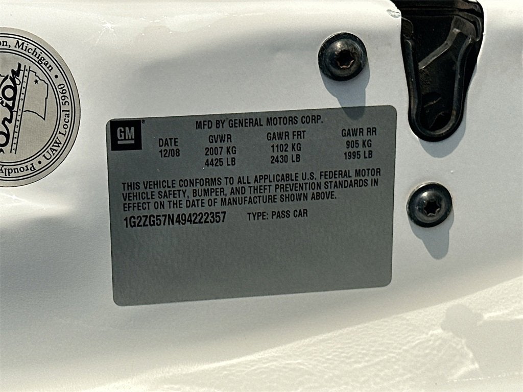 2009 Pontiac G6 w/1SA *Ltd Avail*