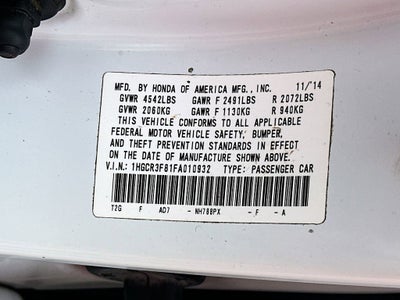 2015 Honda Accord Sedan EX-L