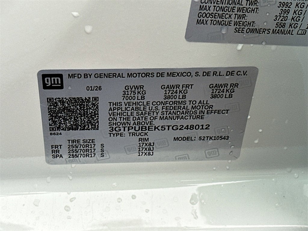 2026 GMC Sierra 1500 SLE