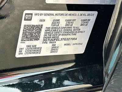 2026 GMC Sierra 1500 AT4X
