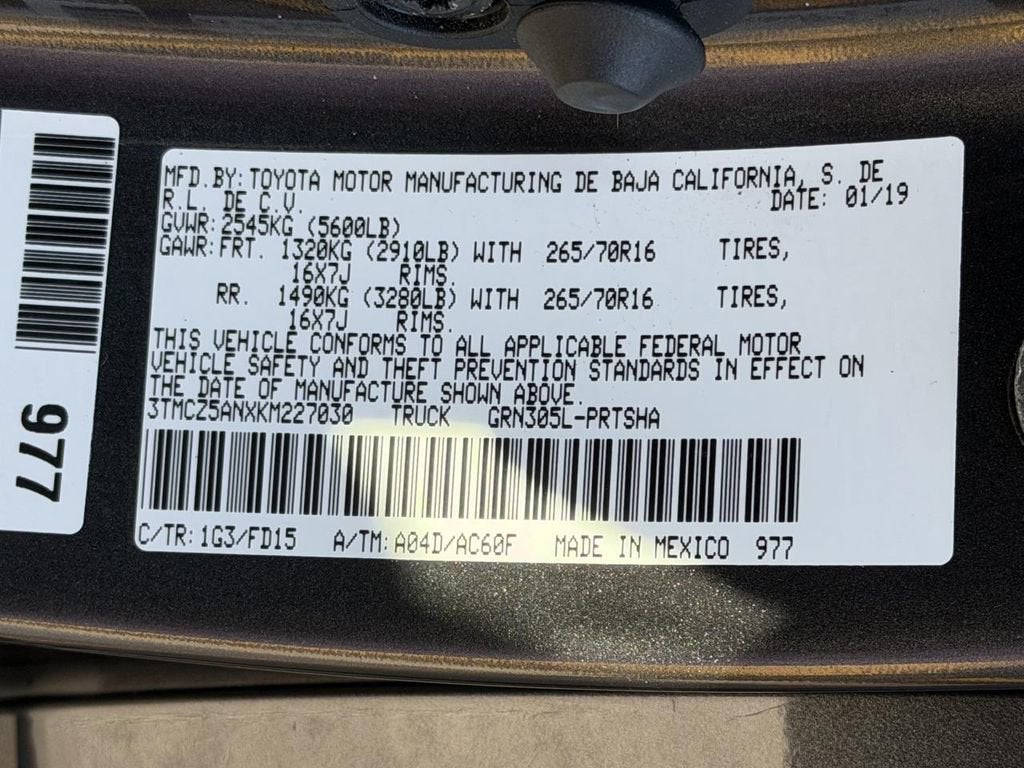 2019 Toyota Tacoma TRD Off Road