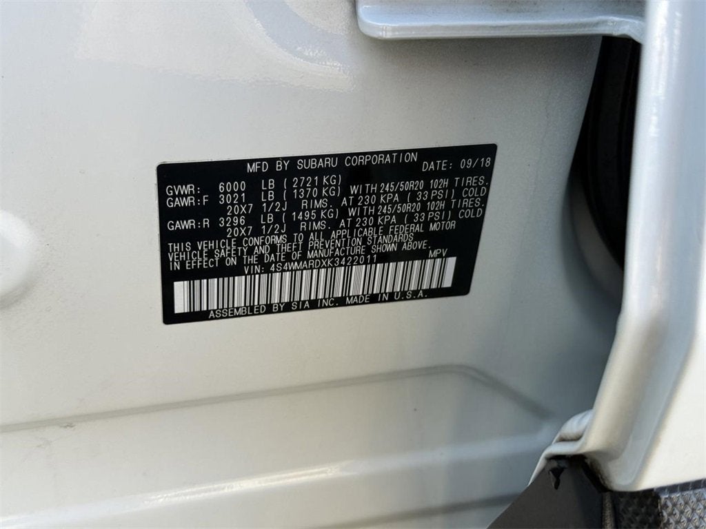 2019 Subaru Ascent Touring