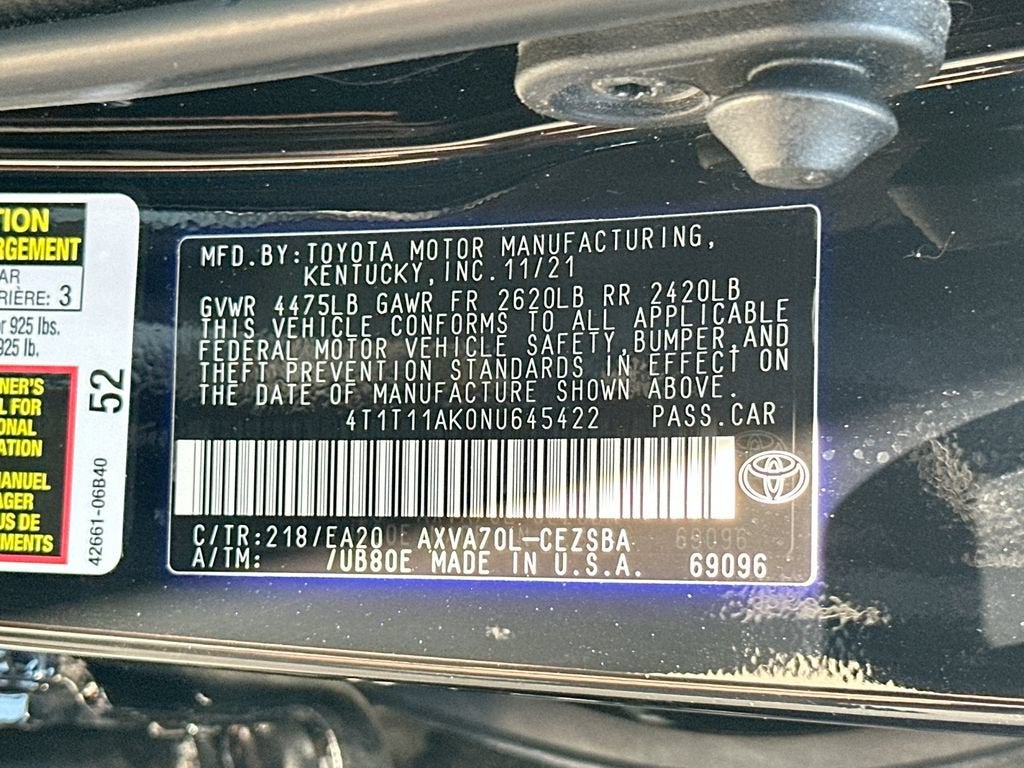 2022 Toyota Camry SE
