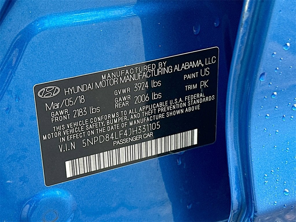 2018 Hyundai Elantra SEL