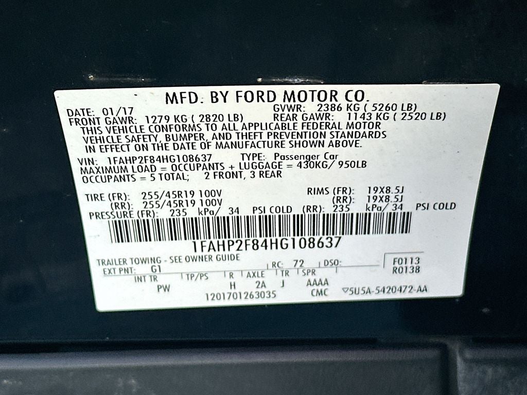2017 Ford Taurus Limited