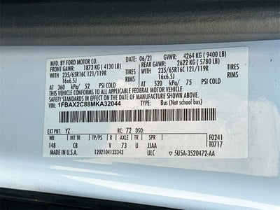 2021 Ford Transit-350 XLT