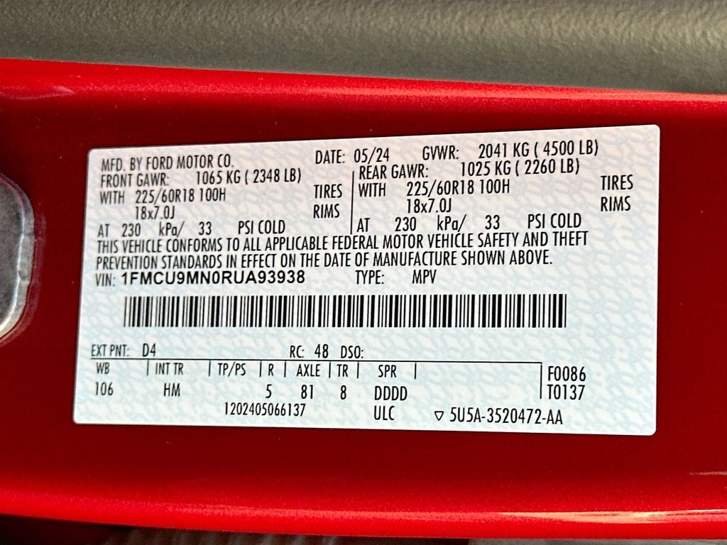 2024 Ford Escape ST-Line