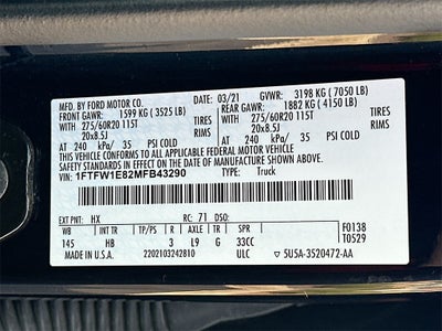 2021 Ford F-150 Lariat