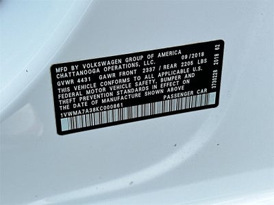 2019 Volkswagen Passat 2.0T SE R-Line