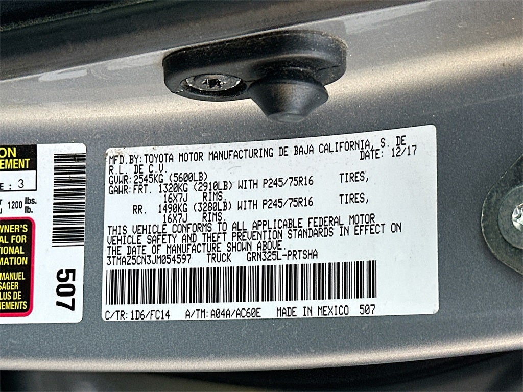 2018 Toyota Tacoma SR5 V6
