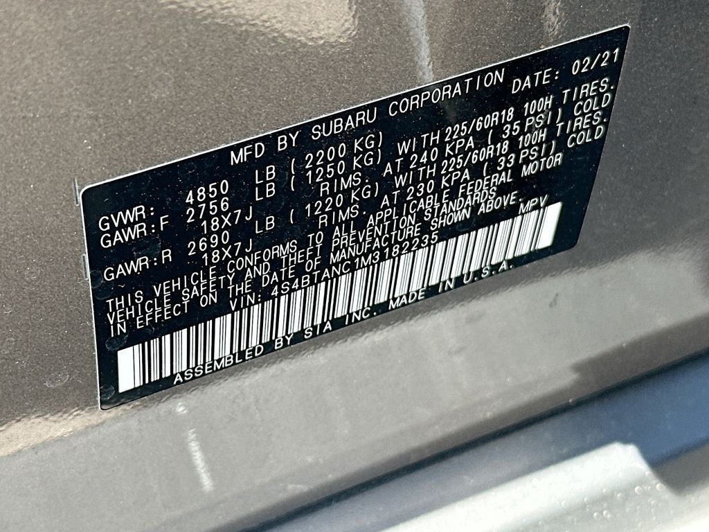 2021 Subaru Outback Limited
