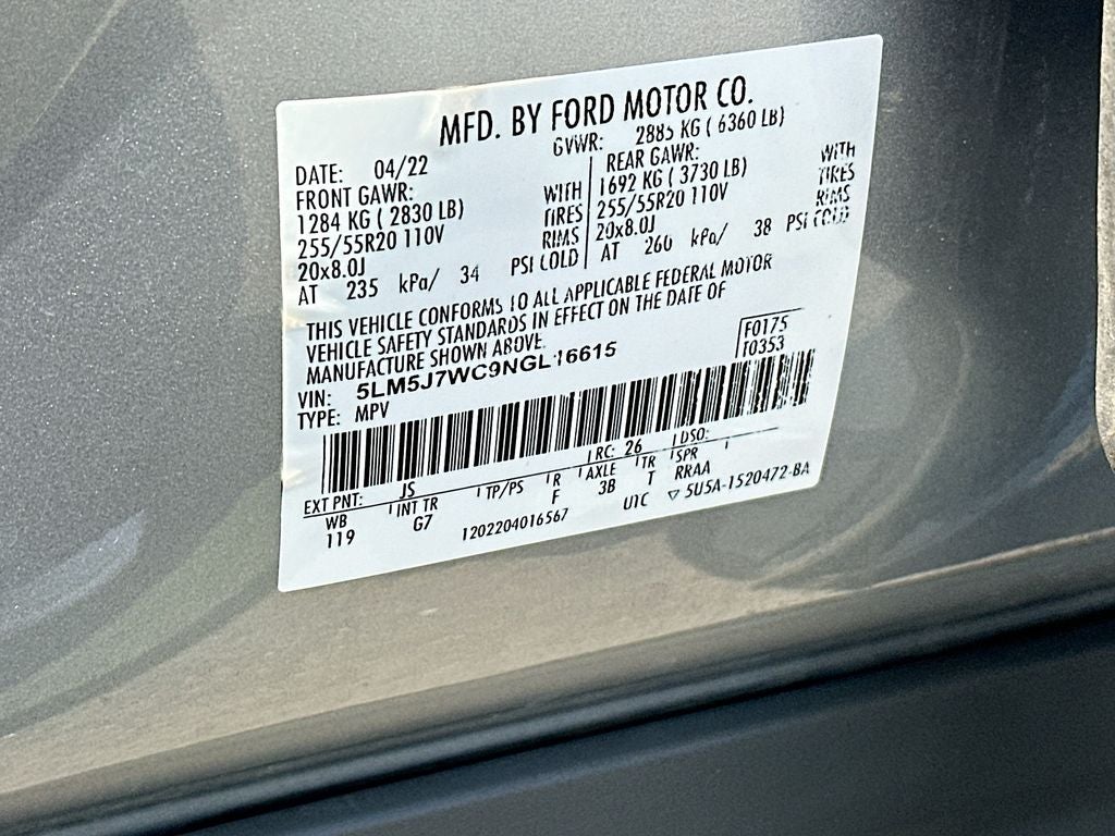 2022 Lincoln Aviator Reserve