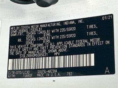 2021 Toyota Highlander XSE