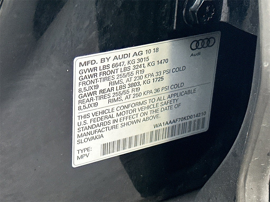 2019 Audi Q7 55 Premium quattro