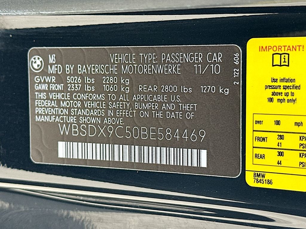 2011 BMW M3 Base