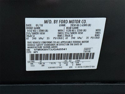 2018 Ford Explorer Platinum