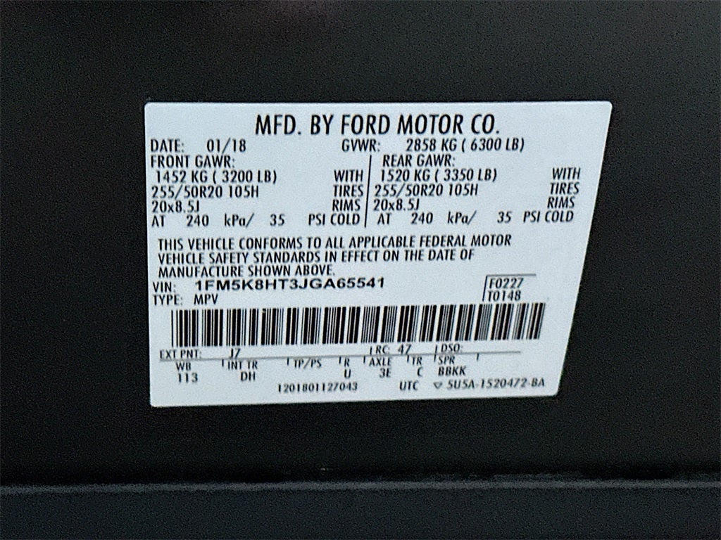 2018 Ford Explorer Platinum