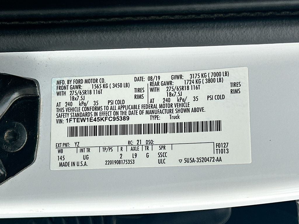 2019 Ford F-150 XLT