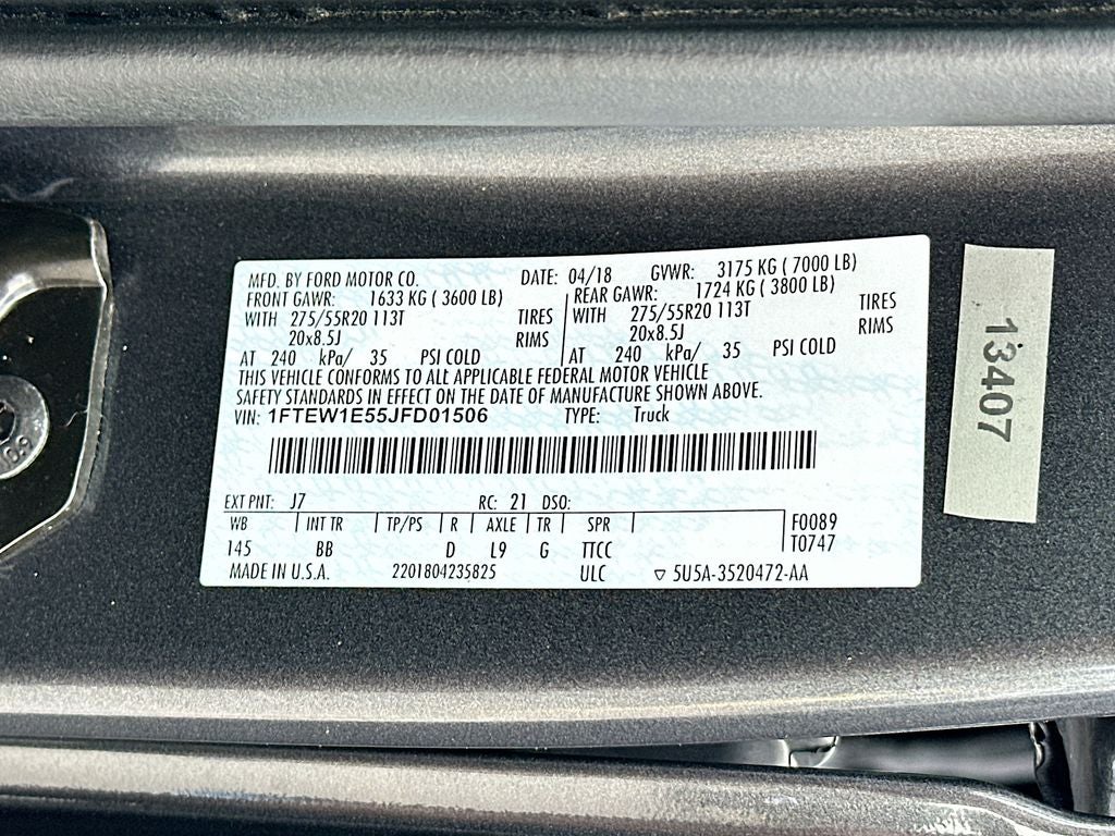 2018 Ford F-150 Platinum