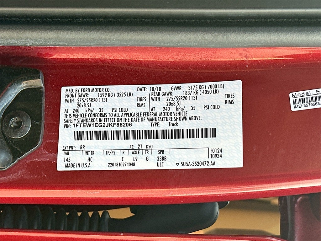 2018 Ford F-150 Lariat