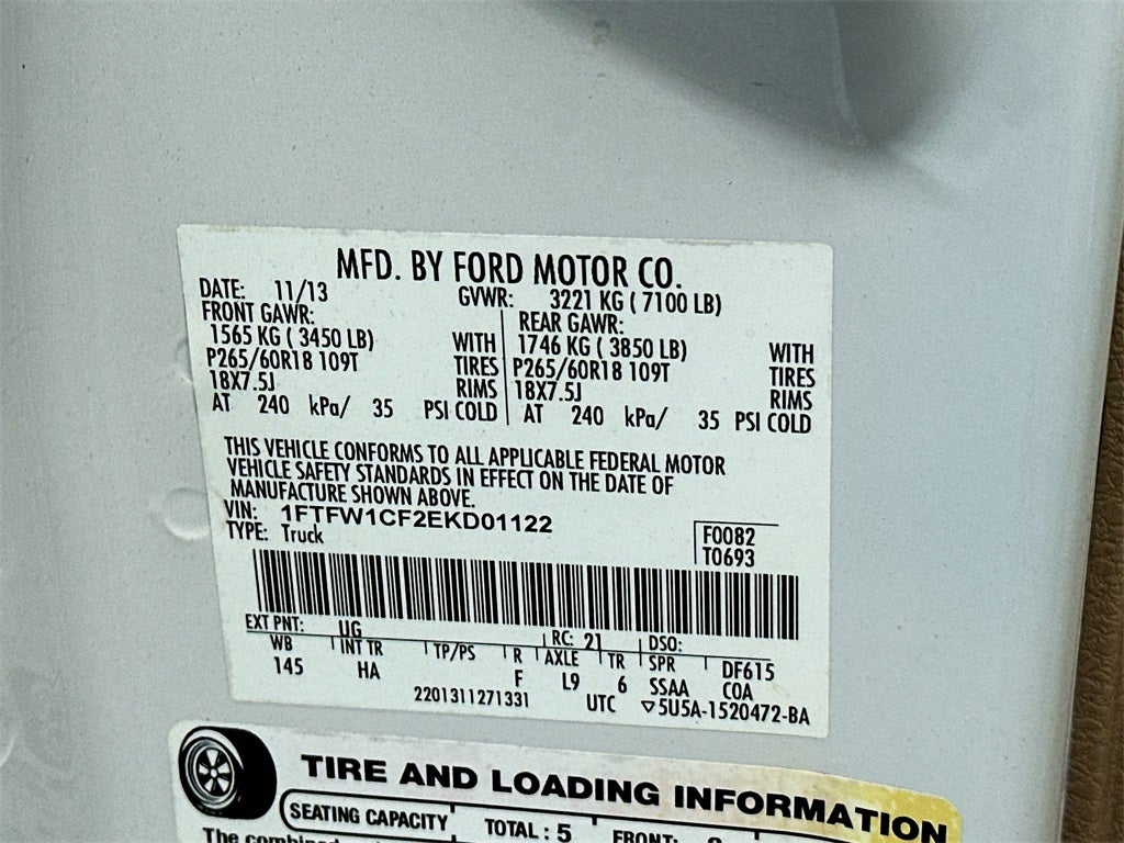 2014 Ford F-150 Lariat