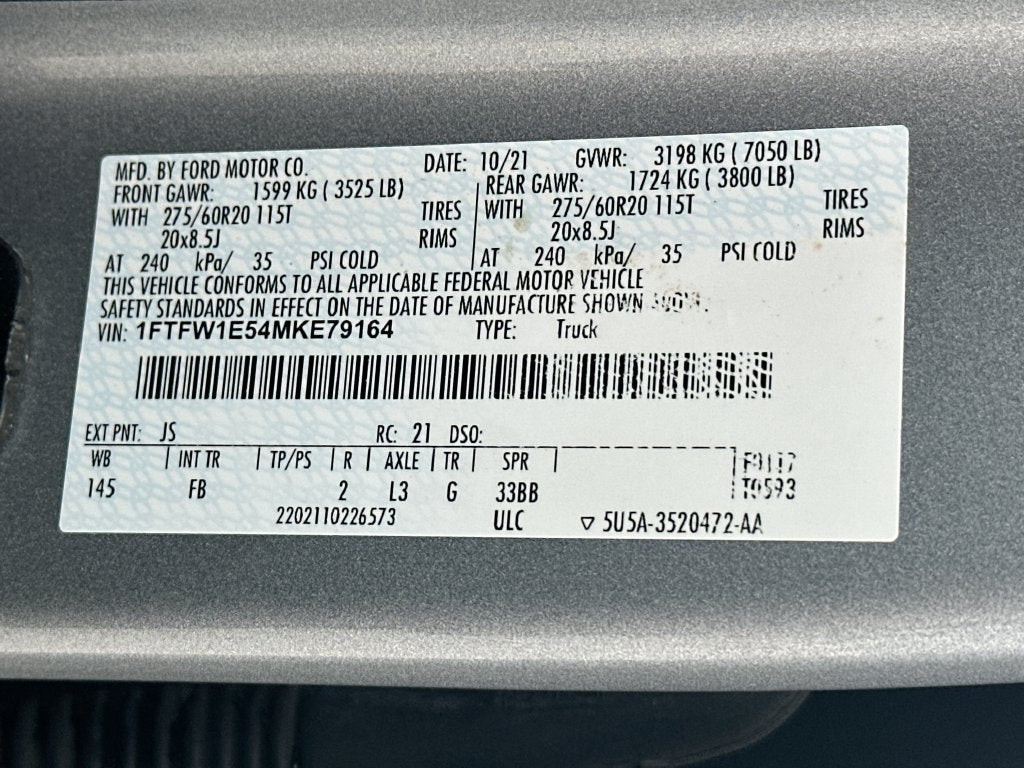 2021 Ford F-150 XLT