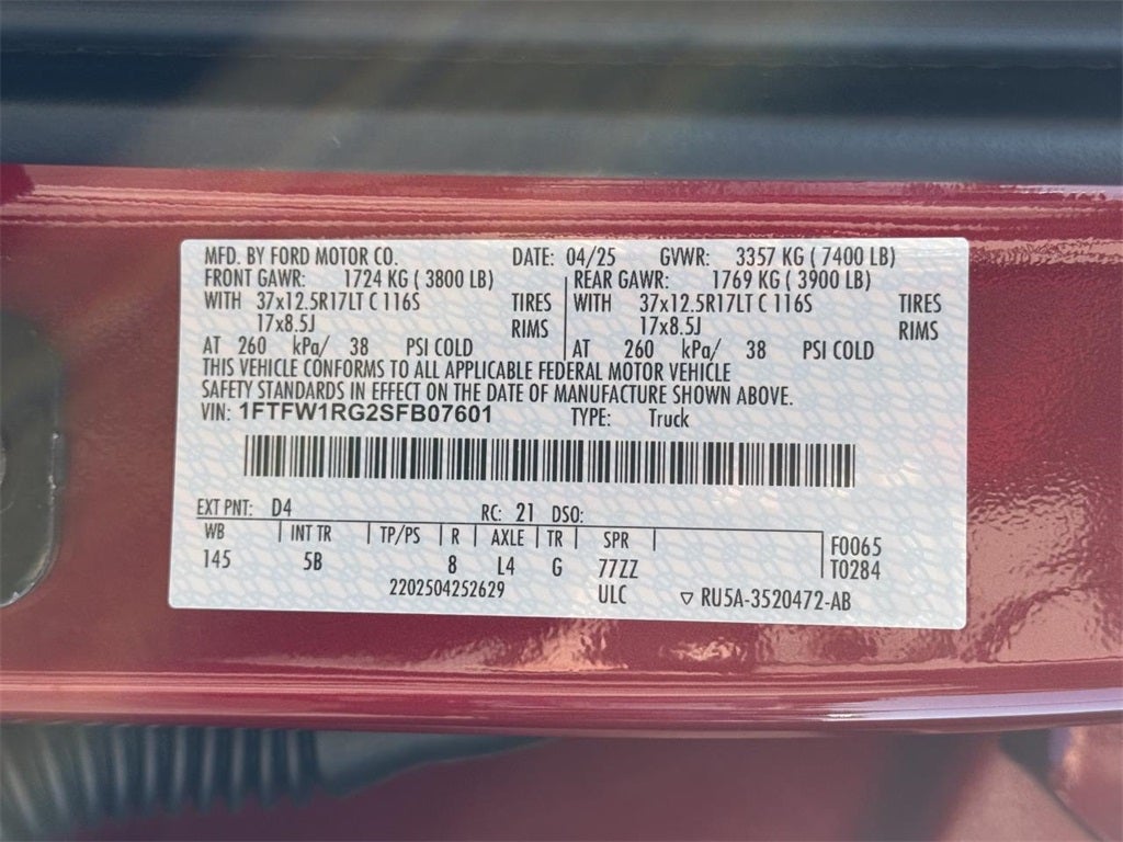 2025 Ford F-150 Raptor