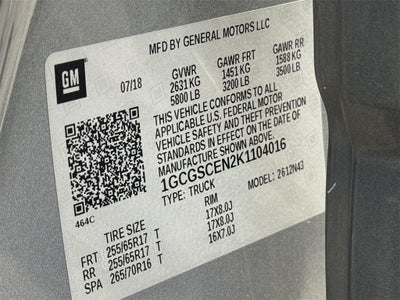 2019 Chevrolet Colorado LT