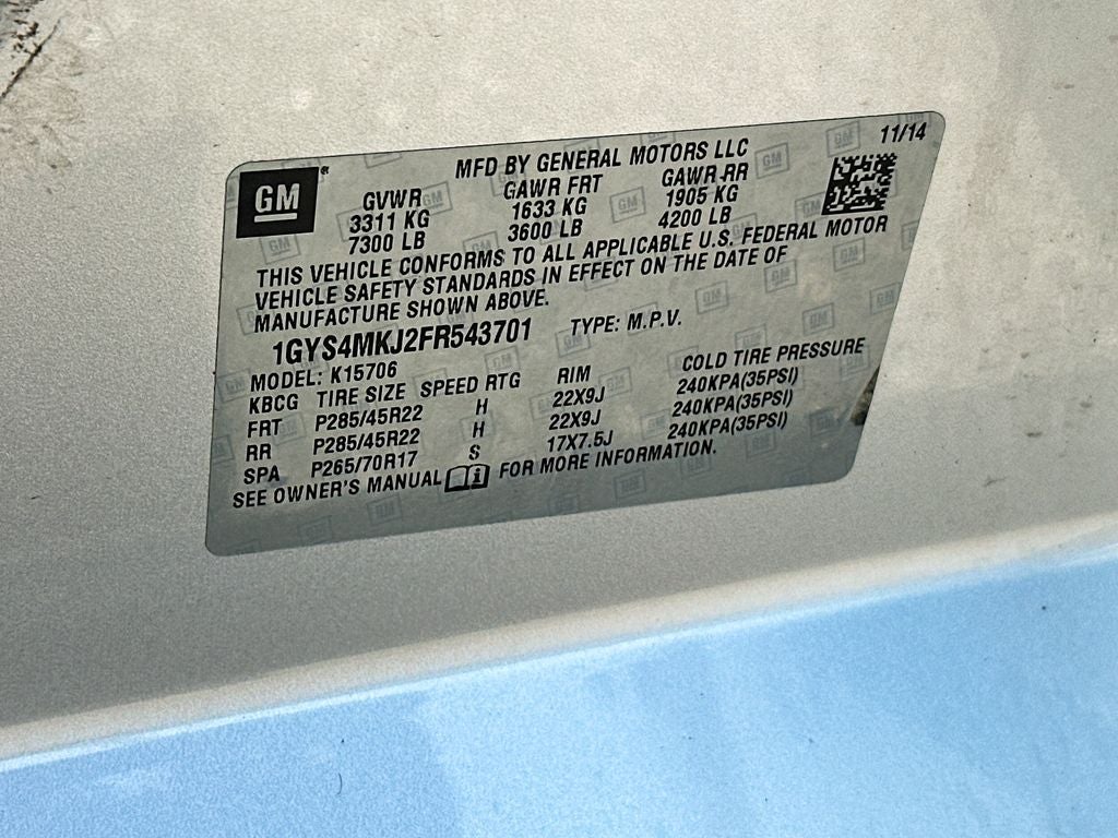 2015 Cadillac Escalade Luxury