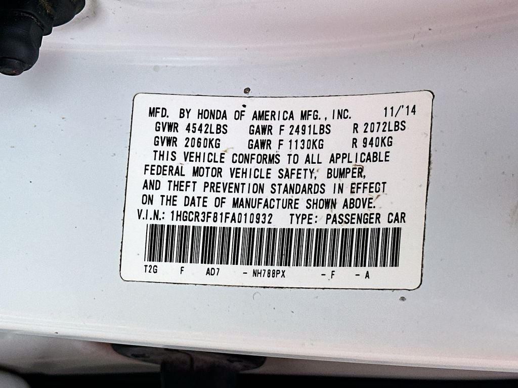 2015 Honda Accord EX-L