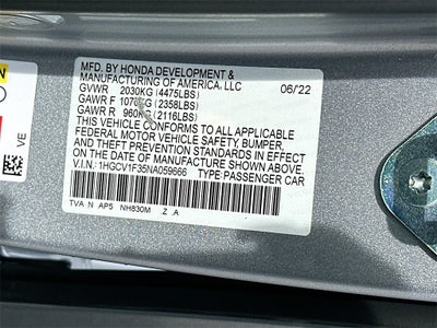 2022 Honda Accord Sport