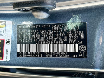 2016 Toyota Corolla L