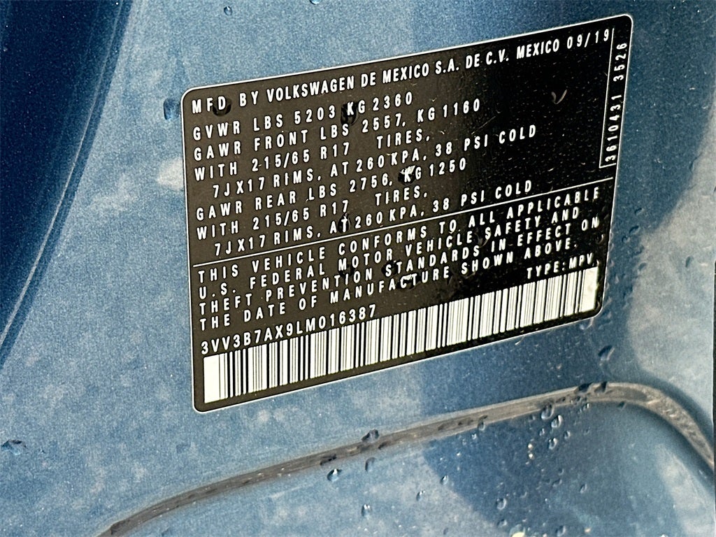 2020 Volkswagen Tiguan 2.0T SE