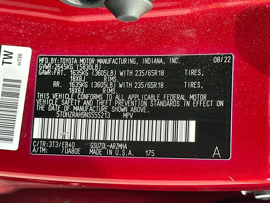 2022 Toyota Highlander XLE