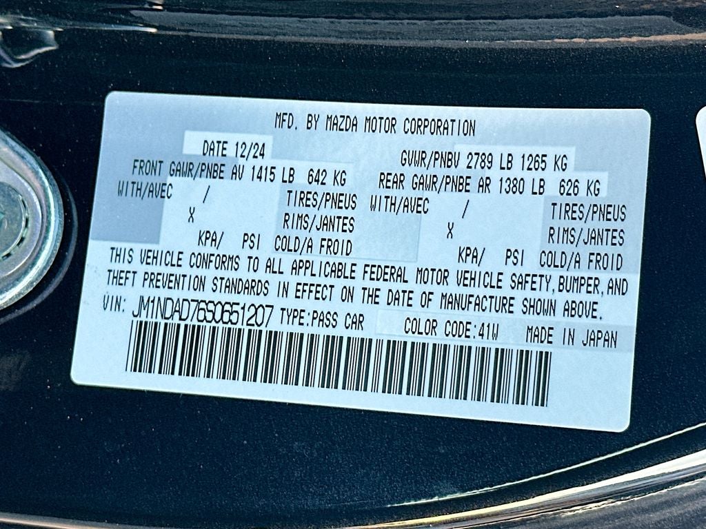 2025 Mazda Mazda MX-5 Miata Grand Touring