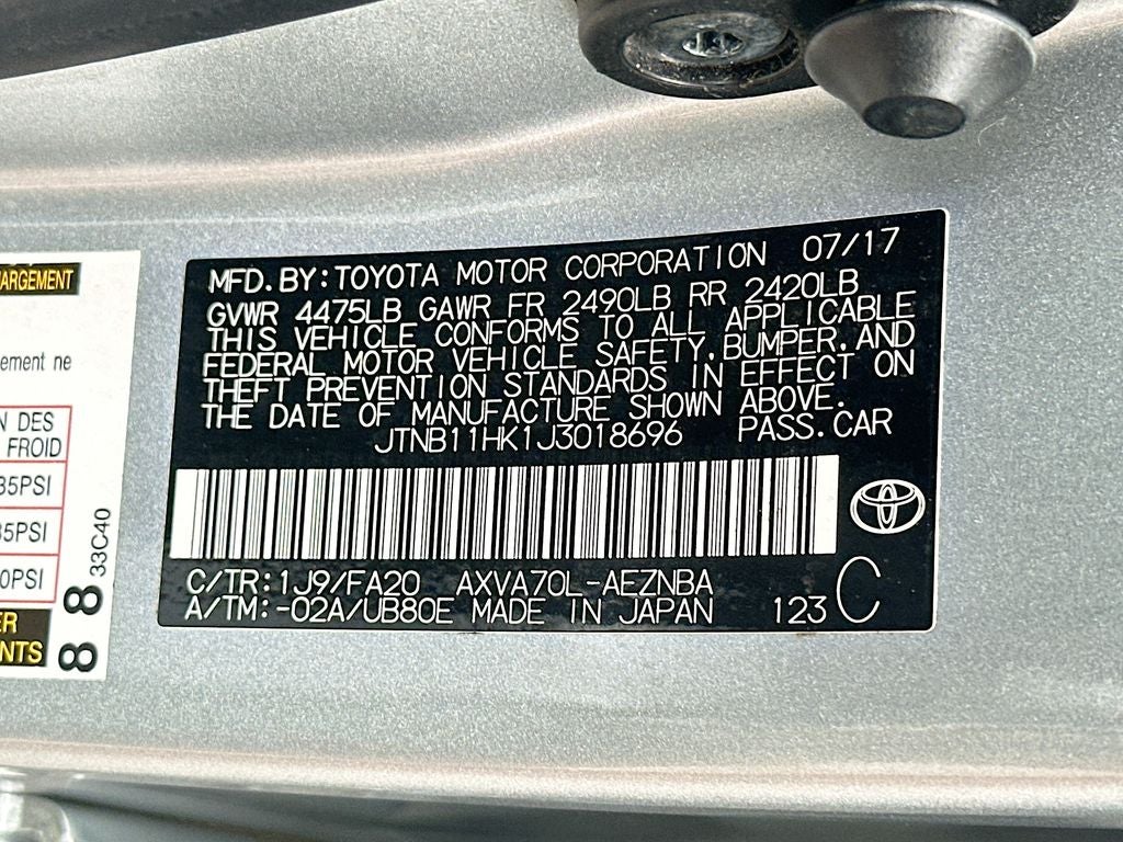 2018 Toyota Camry LE