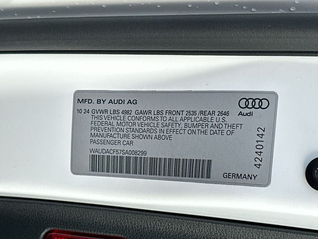 2025 Audi A5 Sportback 45 S line Prestige quattro