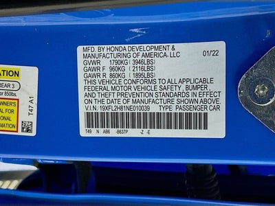 2022 Honda Civic Hatchback Sport