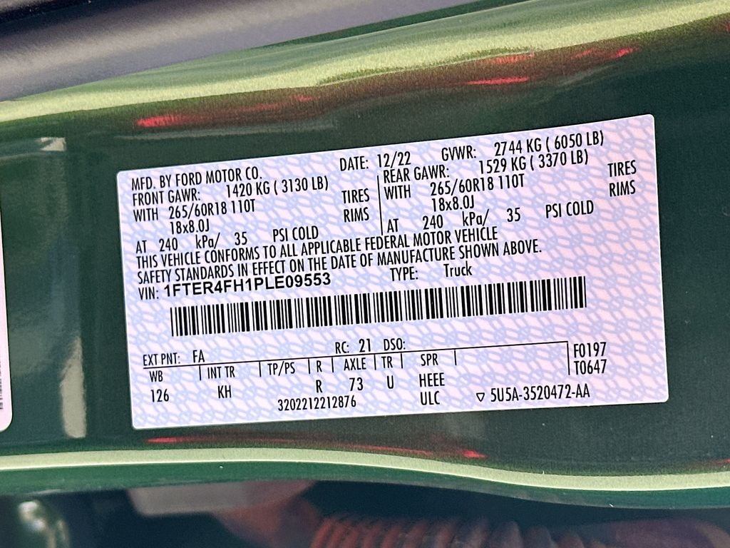 2023 Ford Ranger Lariat