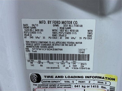 2013 Ford F-150 Lariat