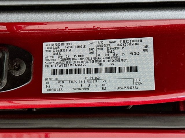 2021 Ford F-150 Platinum