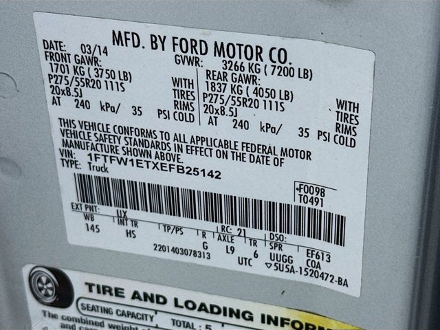 2014 Ford F-150 Lariat