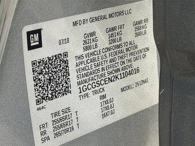 2019 Chevrolet Colorado 2WD LT