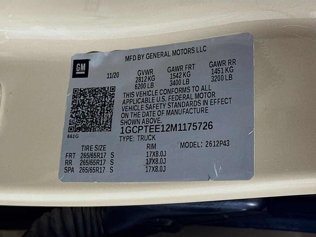 2021 Chevrolet Colorado ZR2