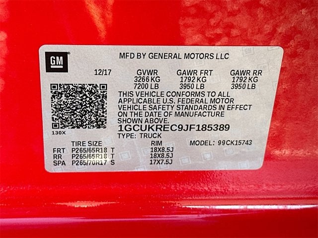 2018 Chevrolet Silverado 1500 LT