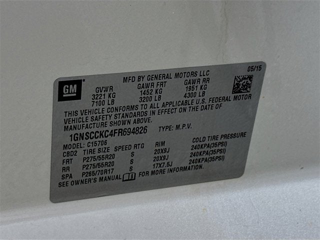 2015 Chevrolet Tahoe LTZ