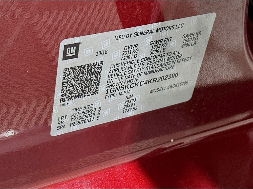 2019 Chevrolet Tahoe Premier